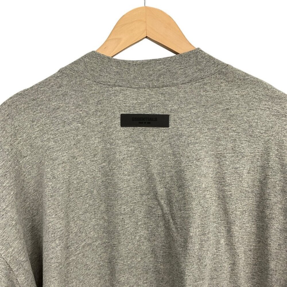 Fear of God Essentials 1977 Long Sleeve Shirt Size M Dark Oatmeal Pullover - Picture 5 of 8